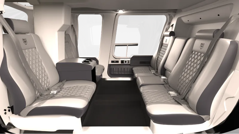 Bell 407GXi Arctic Grey interior