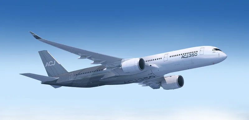 Airbus ACJ350 VIP wide-body rendering